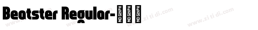 Beatster Regular字体转换